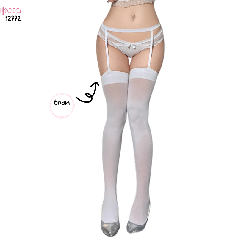 Tất treo qua gối,tất đùi nữ nhung co giãn định hình chân đẹp,che khuyết điểm 12772