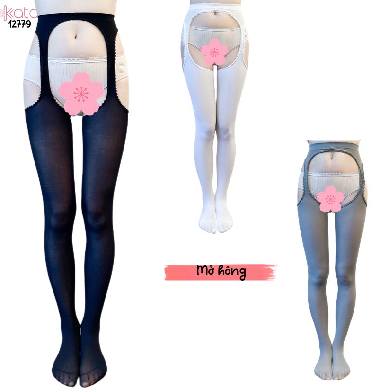Tất đùi nhung mỏng, tất dây treo xuân thu,mở bụng co giãn thoải mái khi mặc 12781