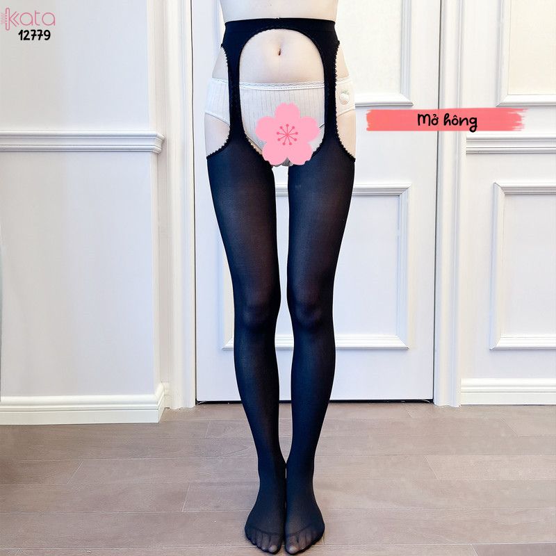 Tất đùi nhung mỏng, tất dây treo xuân thu,mở bụng co giãn thoải mái khi mặc 12781