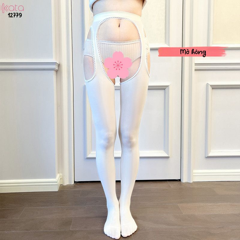 Tất đùi nhung mỏng, tất dây treo xuân thu,mở bụng co giãn thoải mái khi mặc 12781