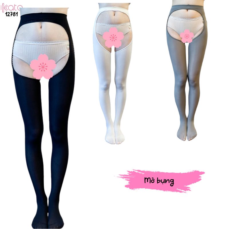 Tất đùi nhung mỏng, tất dây treo xuân thu,mở bụng co giãn thoải mái khi mặc 12781