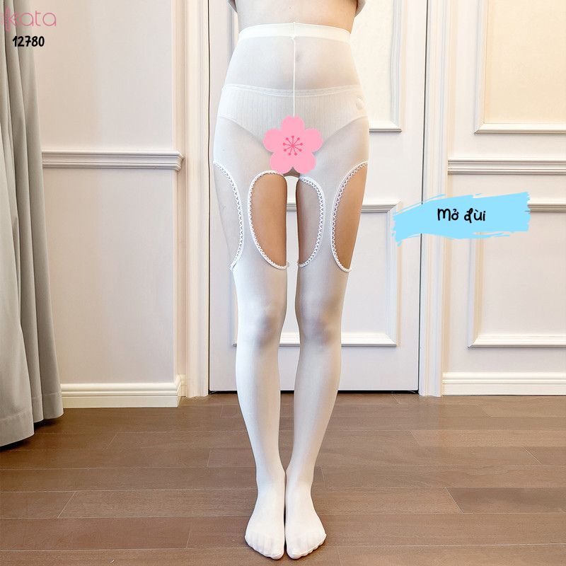 Tất đùi nhung mỏng, tất dây treo xuân thu,mở bụng co giãn thoải mái khi mặc 12781