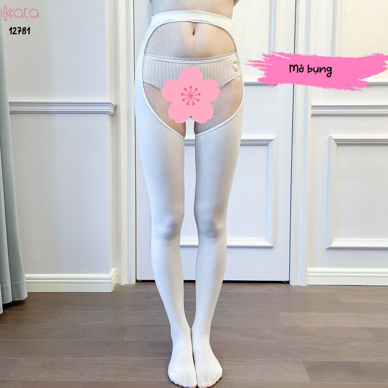 Tất đùi nhung mỏng, tất dây treo xuân thu,mở bụng co giãn thoải mái khi mặc 12781