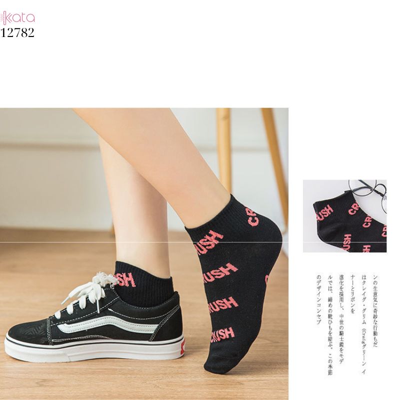 Tất ống ngắn bông mềm mịn,vớ nữ mùa hè thoáng khí thấm mồ hôi 12782