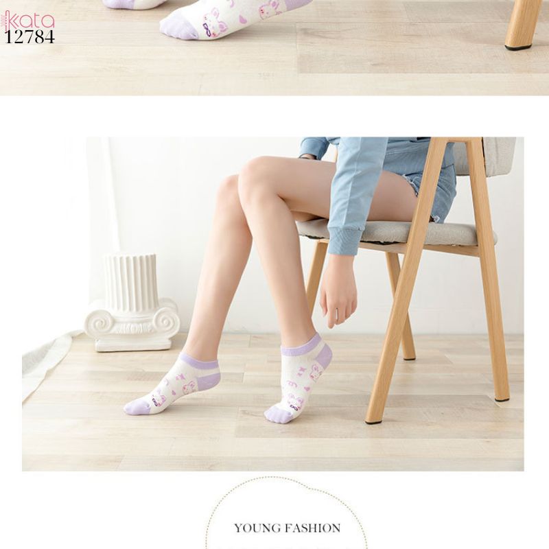 Tất thuyền vô hình bông mềm mịn,vớ nữ mùa hè thoáng khí thấm mồ hôi 12784