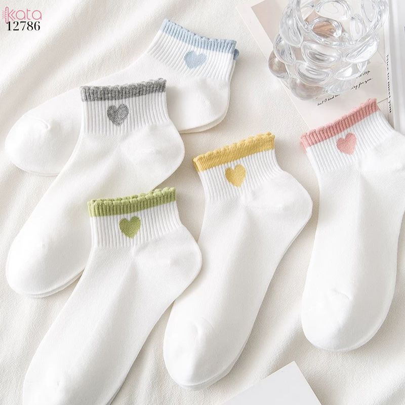 Tất ống ngắn bông mềm mịn,vớ nữ mùa hè thoáng khí thấm mồ hôi 12786