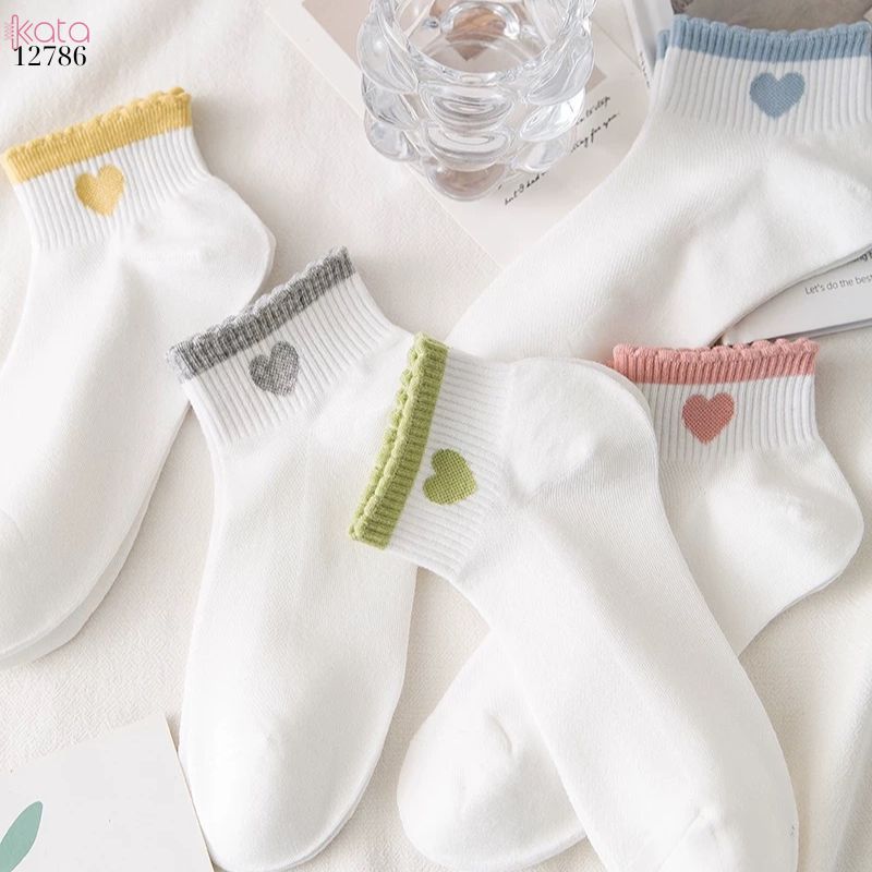 Tất ống ngắn bông mềm mịn,vớ nữ mùa hè thoáng khí thấm mồ hôi 12786