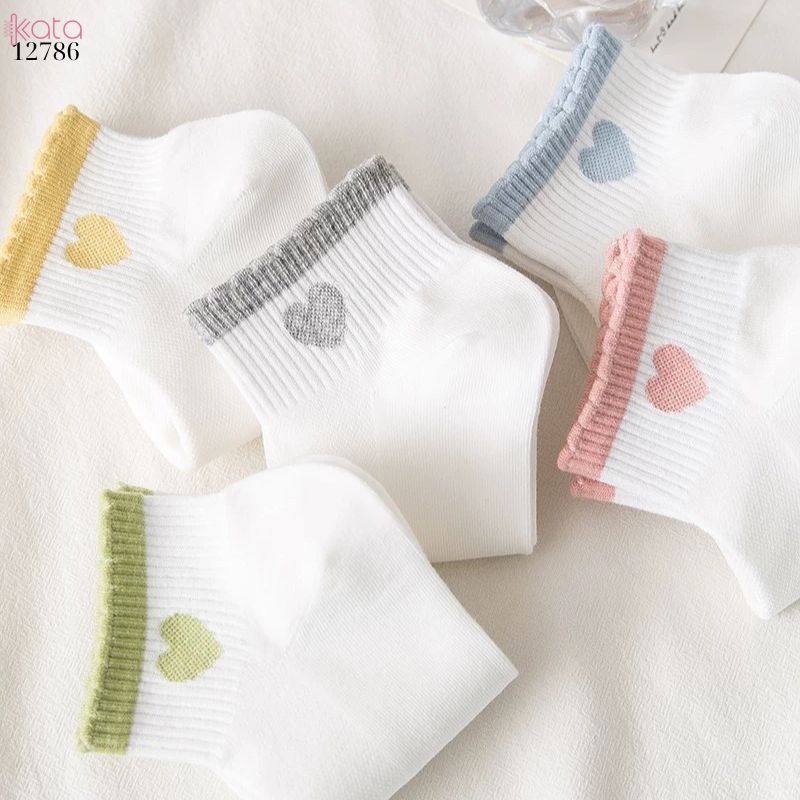 Tất ống ngắn bông mềm mịn,vớ nữ mùa hè thoáng khí thấm mồ hôi 12786