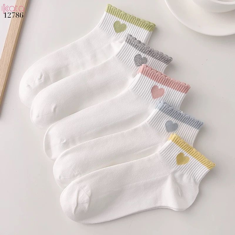 Tất ống ngắn bông mềm mịn,vớ nữ mùa hè thoáng khí thấm mồ hôi 12786