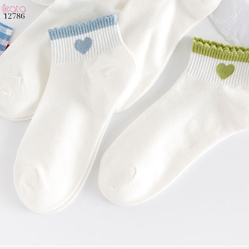 Tất ống ngắn bông mềm mịn,vớ nữ mùa hè thoáng khí thấm mồ hôi 12786