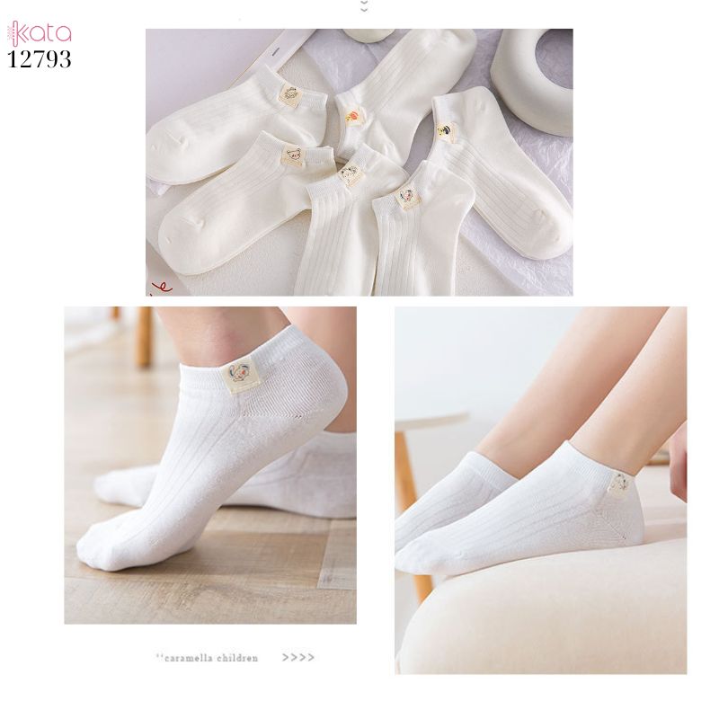 Tất thuyền vô hình mềm mịn,vớ nữ bông thoáng khí thấm mồ hôi mùa hè 12793