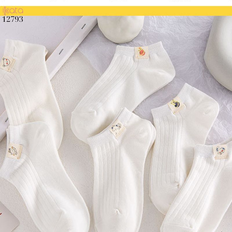 Tất thuyền vô hình mềm mịn,vớ nữ bông thoáng khí thấm mồ hôi mùa hè 12793