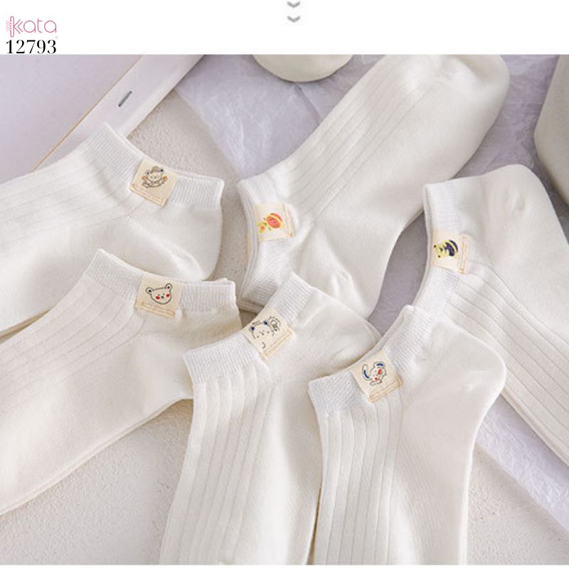 Tất thuyền vô hình mềm mịn,vớ nữ bông thoáng khí thấm mồ hôi mùa hè 12793