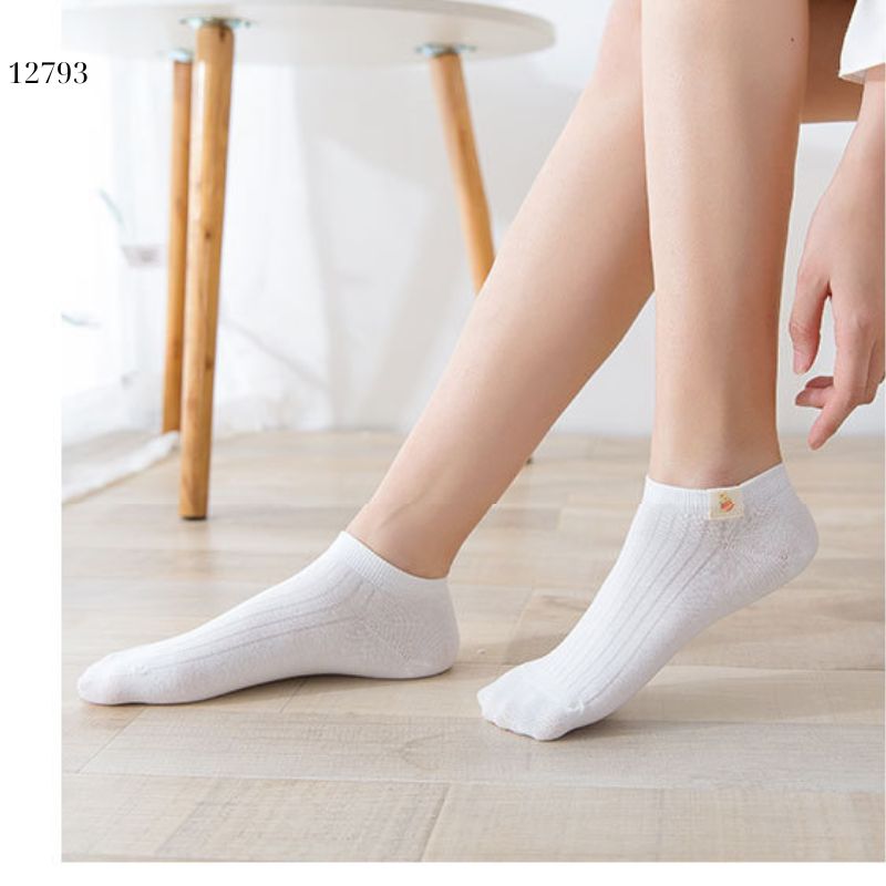 Tất thuyền vô hình mềm mịn,vớ nữ bông thoáng khí thấm mồ hôi mùa hè 12793