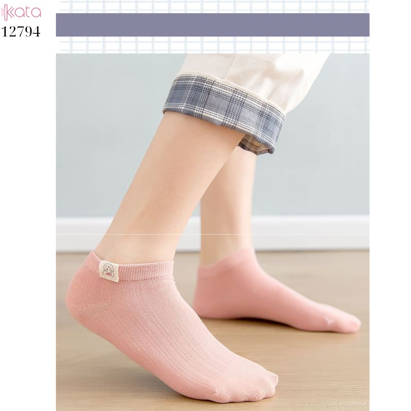 Tất thuyền vô hình mềm mịn,vớ nữ bông thoáng khí thấm mồ hôi mùa hè 12794