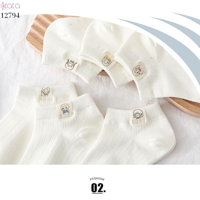 Tất thuyền vô hình mềm mịn,vớ nữ bông thoáng khí thấm mồ hôi mùa hè 12794