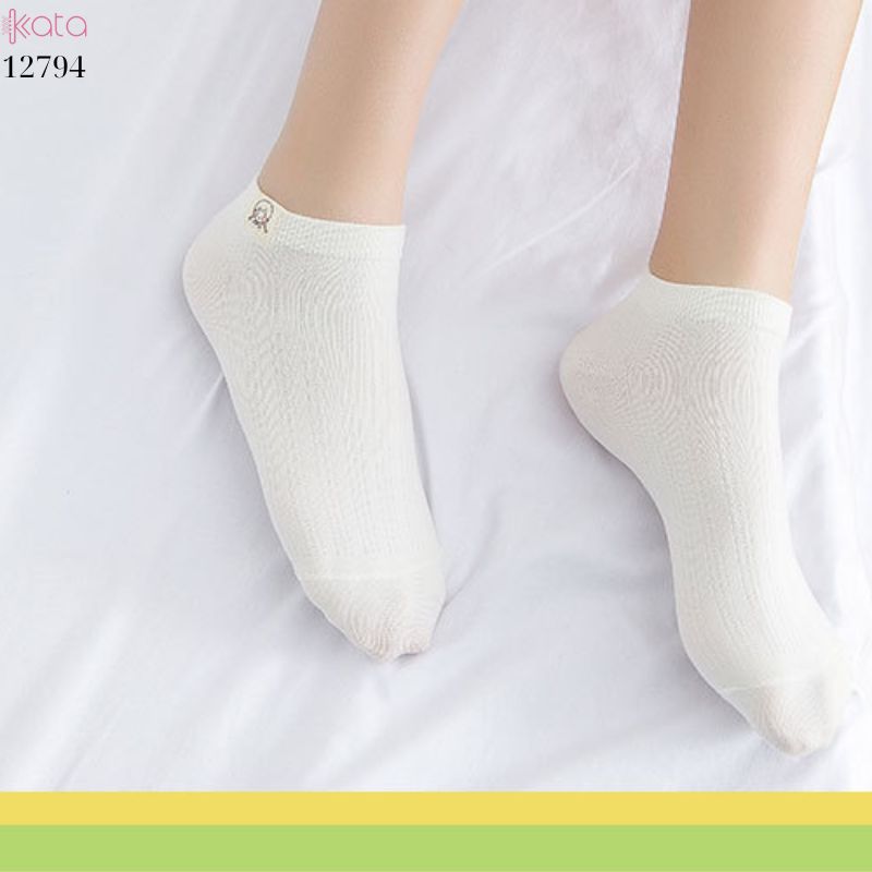 Tất thuyền vô hình mềm mịn,vớ nữ bông thoáng khí thấm mồ hôi mùa hè 12794