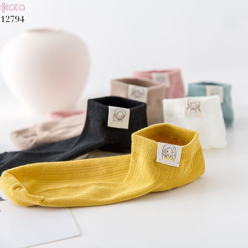 Tất thuyền vô hình mềm mịn,vớ nữ bông thoáng khí thấm mồ hôi mùa hè 12794