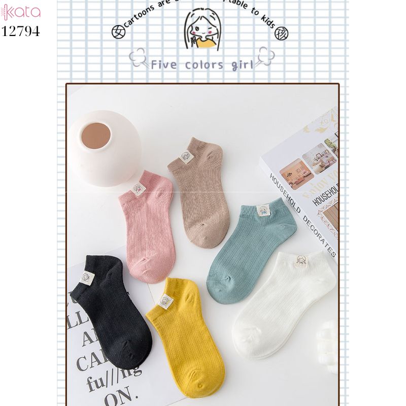 Tất thuyền vô hình mềm mịn,vớ nữ bông thoáng khí thấm mồ hôi mùa hè 12794