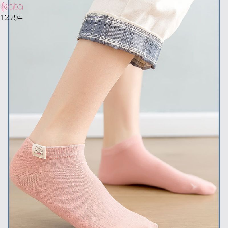 Tất thuyền vô hình mềm mịn,vớ nữ bông thoáng khí thấm mồ hôi mùa hè 12794