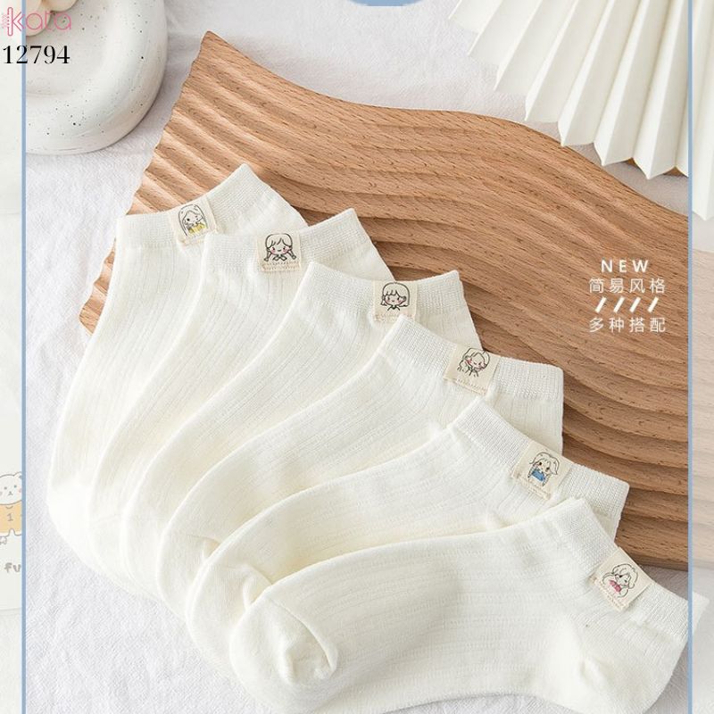 Tất thuyền vô hình mềm mịn,vớ nữ bông thoáng khí thấm mồ hôi mùa hè 12794