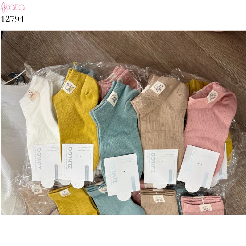 Tất thuyền vô hình mềm mịn,vớ nữ bông thoáng khí thấm mồ hôi mùa hè 12794