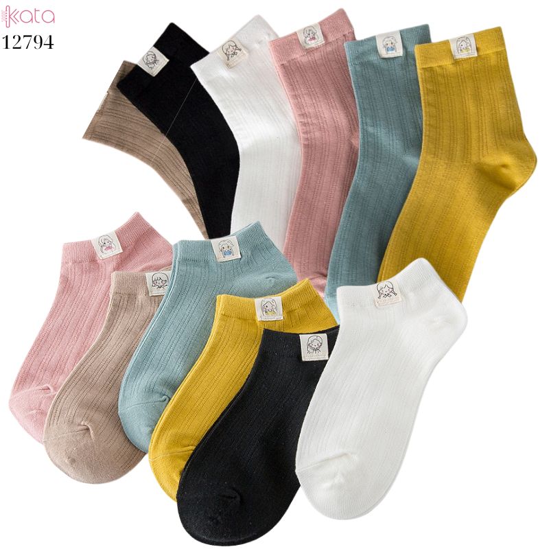 Tất thuyền vô hình mềm mịn,vớ nữ bông thoáng khí thấm mồ hôi mùa hè 12794