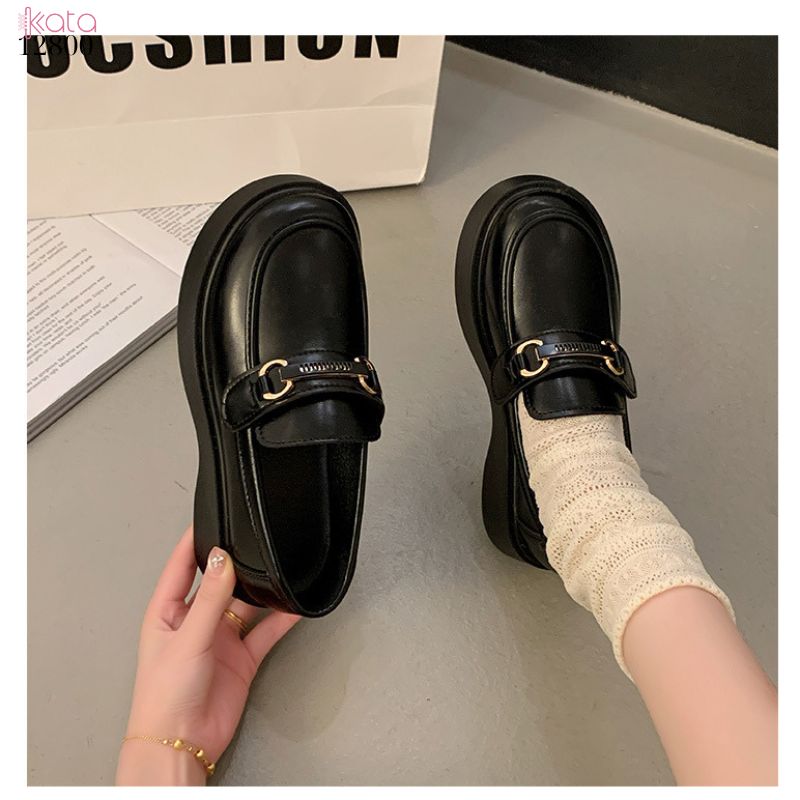 Giày lười tăng chiều cao, phong cách vintage,kiểu dáng thường ngày dễ phối đồ 12800