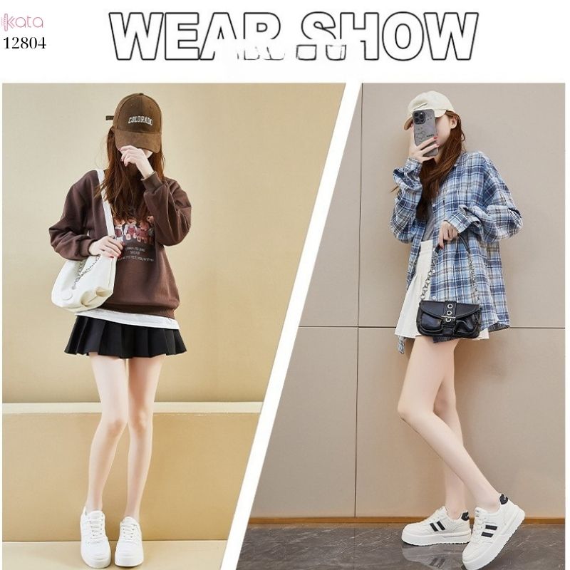 Giày thể thao nữ, giày dạo phố sinh viên phong cách Hàn Quốc 12804