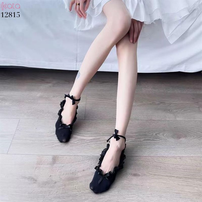 Tất vớ thuyền ren nấm JK Lolita,không tuột gót nữ 12815