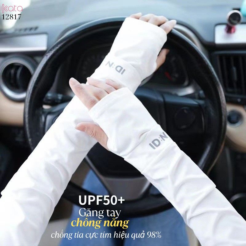 Tay áo lụa băng chống nắng Nam Nữ,vải mềm mịn mát lạnh thoải mái, ngăn chặn tia cực tím 12817