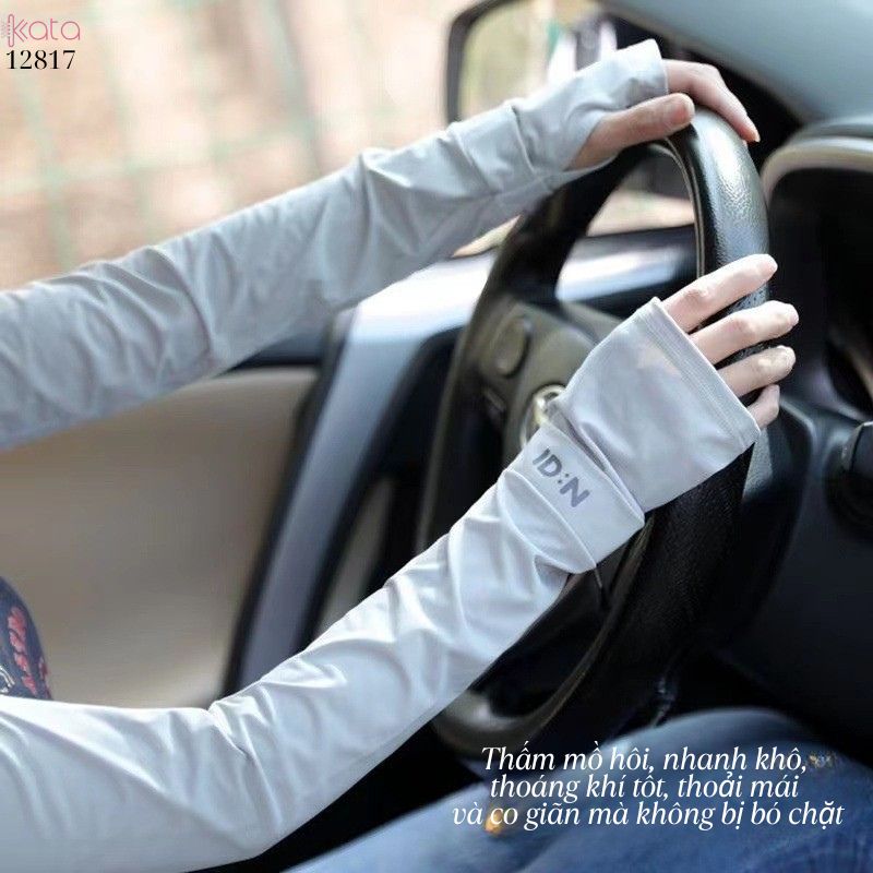 Tay áo lụa băng chống nắng Nam Nữ,vải mềm mịn mát lạnh thoải mái, ngăn chặn tia cực tím 12817