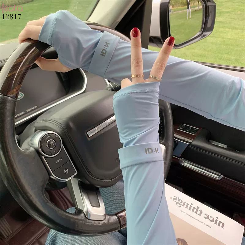 Tay áo lụa băng chống nắng Nam Nữ,vải mềm mịn mát lạnh thoải mái, ngăn chặn tia cực tím 12817