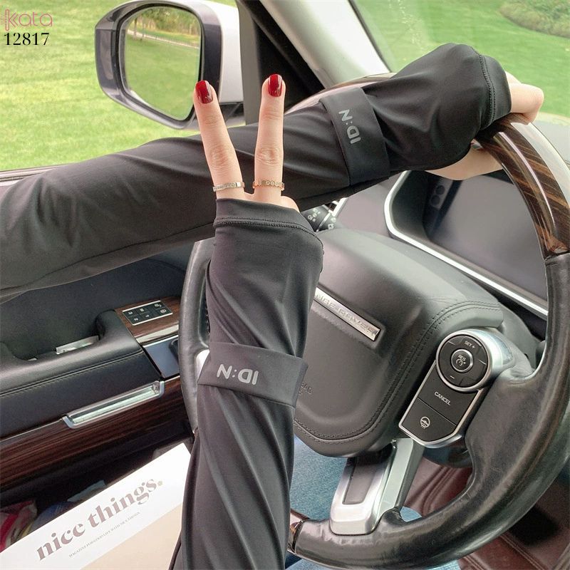 Tay áo lụa băng chống nắng Nam Nữ,vải mềm mịn mát lạnh thoải mái, ngăn chặn tia cực tím 12817