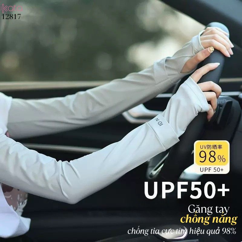 Tay áo lụa băng chống nắng Nam Nữ,vải mềm mịn mát lạnh thoải mái, ngăn chặn tia cực tím 12817