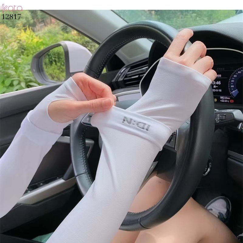 Tay áo lụa băng chống nắng Nam Nữ,vải mềm mịn mát lạnh thoải mái, ngăn chặn tia cực tím 12817