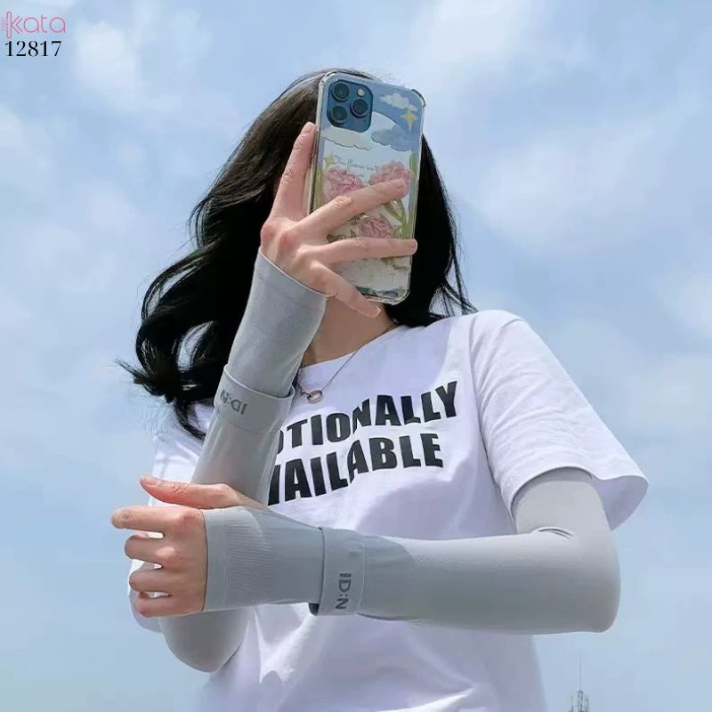 Tay áo lụa băng chống nắng Nam Nữ,vải mềm mịn mát lạnh thoải mái, ngăn chặn tia cực tím 12817