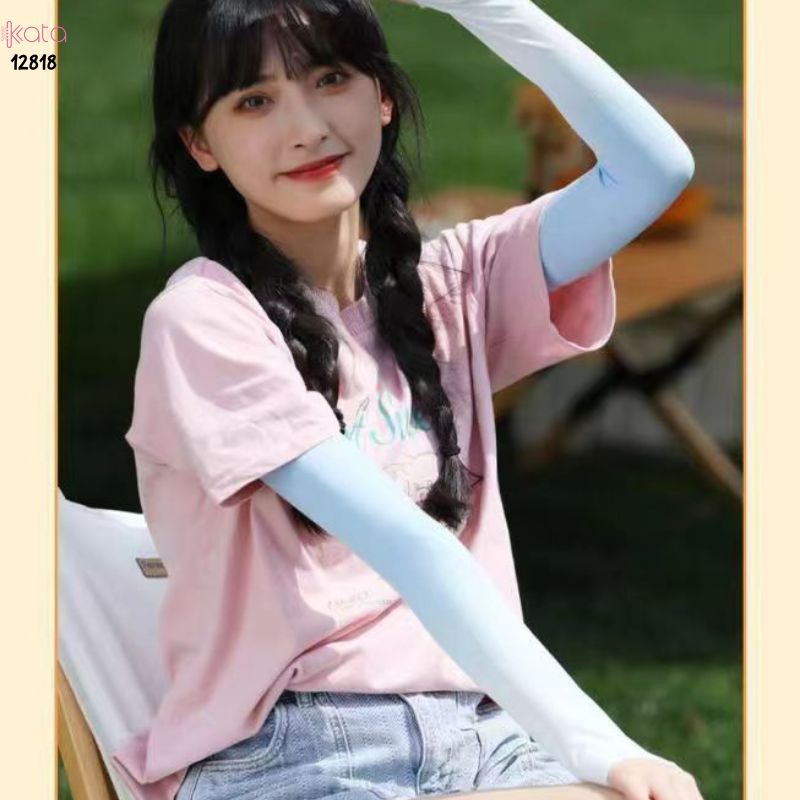 Tay áo chống nắng bảo vệ tia cực tím Nam Nữ ,vải lụa băng mềm mịn mát lạnh thoải mái 12818