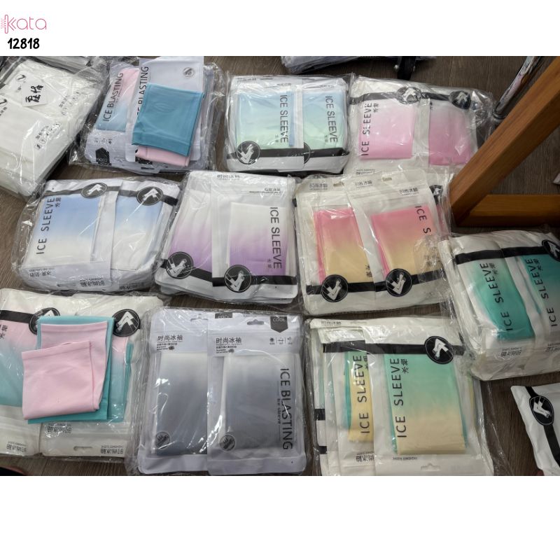 Tay áo chống nắng bảo vệ tia cực tím Nam Nữ ,vải lụa băng mềm mịn mát lạnh thoải mái 12818