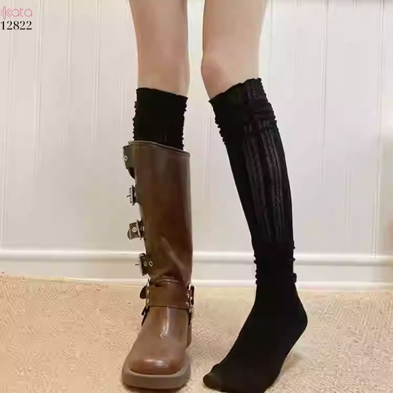 Ống tất đi bốt,tất ren mỏng bắp chân thoáng khí xuân hè 12822