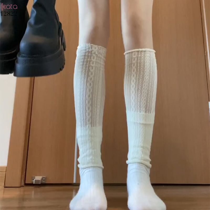 Ống tất đi bốt,tất ren mỏng bắp chân thoáng khí xuân hè 12822