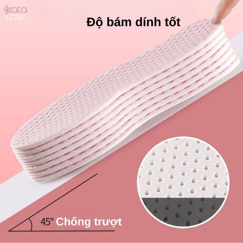 Lót giày thể thao kháng khuẩn,khử mùi,thấm hút mồ hôi,đế mềm giảm xóc Nam Nữ 12282