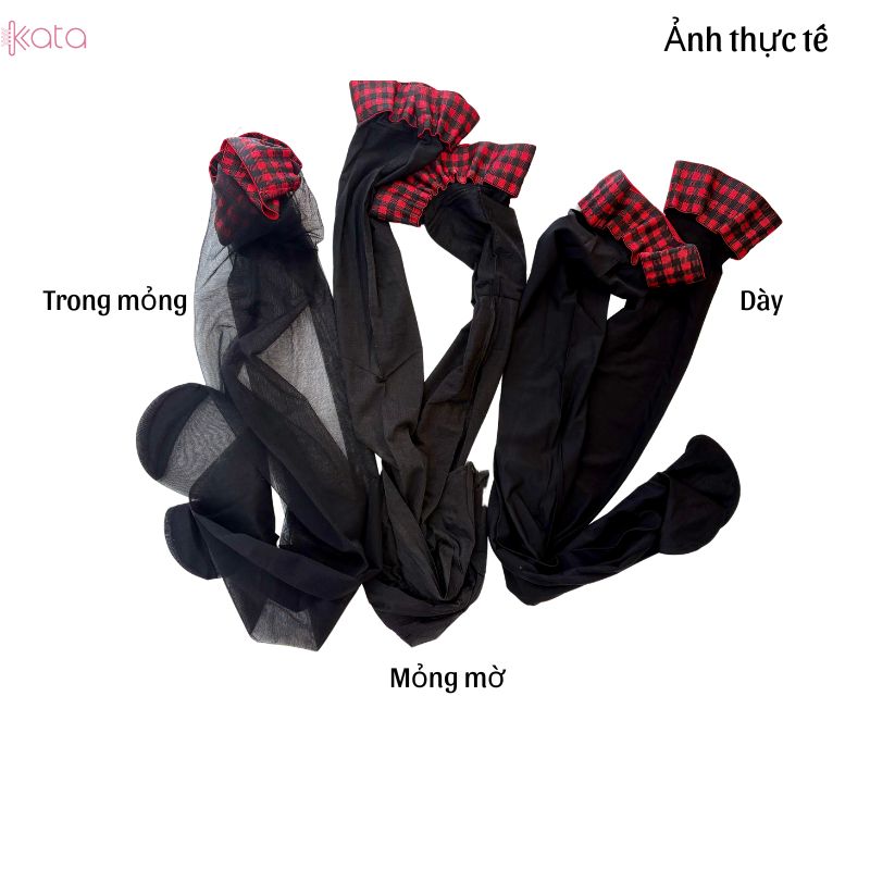 Tất lụa đen qua gối,vớ đùi định hình chân đẹp,che khuyết điểm 12828