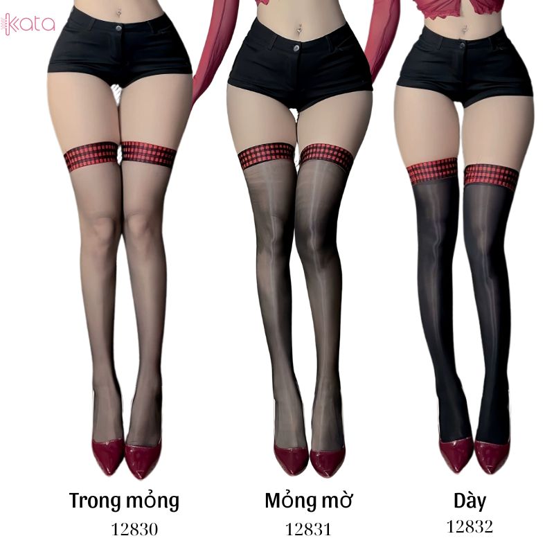 Tất lụa đen qua gối,vớ đùi định hình chân đẹp,che khuyết điểm 12828