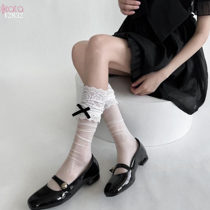 Tất nơ lolita mùa hè,vớ ruy băng mỏng phong cách Nhật Bản 12833