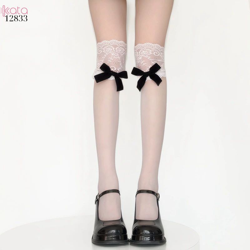 Tất nơ lolita mùa hè,vớ ruy băng mỏng phong cách Nhật Bản 12833