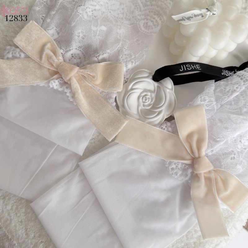 Tất nơ lolita mùa hè,vớ ruy băng mỏng phong cách Nhật Bản 12833