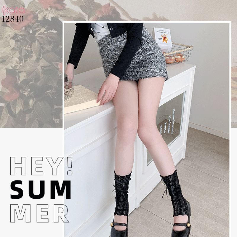 Ống tất thời trang lolita,ống ren nơ dễ thương phong cách Nhật Bản 12840