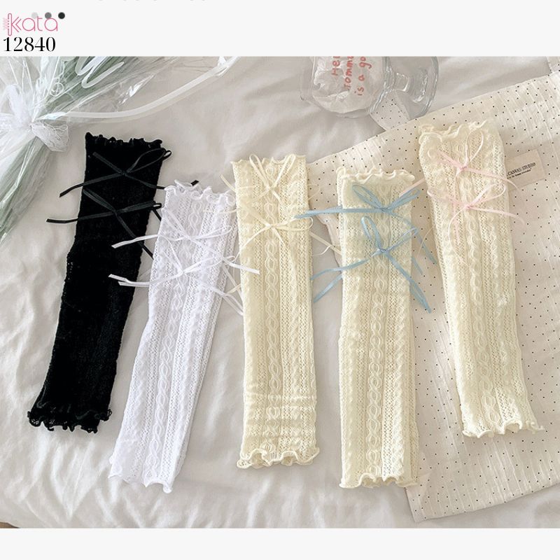 Ống tất thời trang lolita,ống ren nơ dễ thương phong cách Nhật Bản 12840