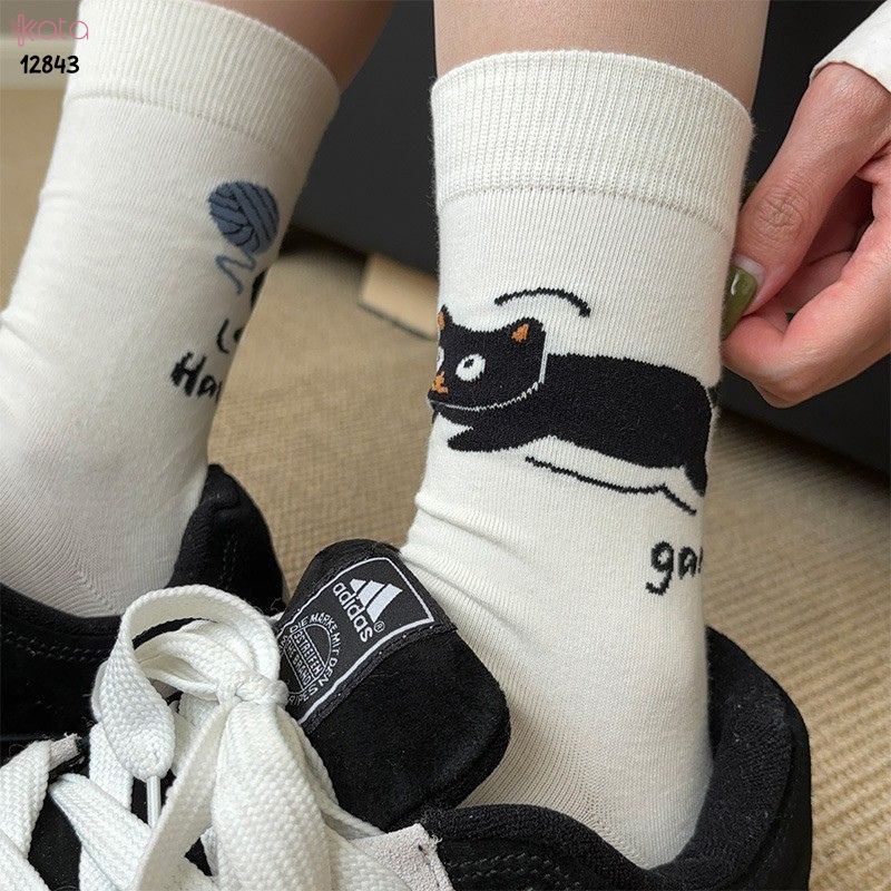 Tất hoạt hình phong cách Hàn Quốc ,vớ nữ giữa bắp chân 12843